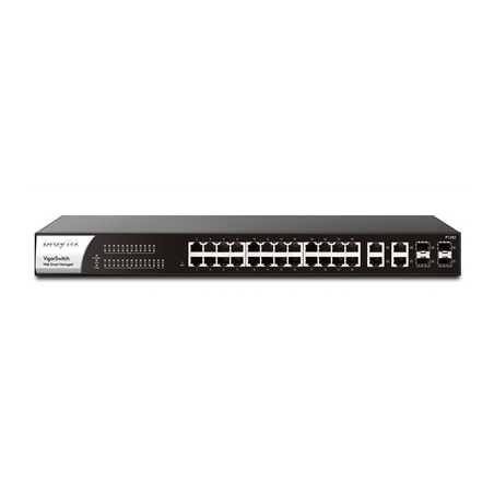 VigorSwitch P1282 24-Port PoE Smart Switch