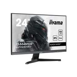 iiyama G-MASTER GB2445HSU-B1 24 inch IPS Monitor, Full HD, 1ms, HDMI, DisplayPort, USB Hubx2, Freesync, 100Hz, Speakers, Black, 