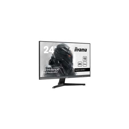 iiyama G-MASTER GB2445HSU-B1 24 inch IPS Monitor, Full HD, 1ms, HDMI, DisplayPort, USB Hubx2, Freesync, 100Hz, Speakers, Black, 