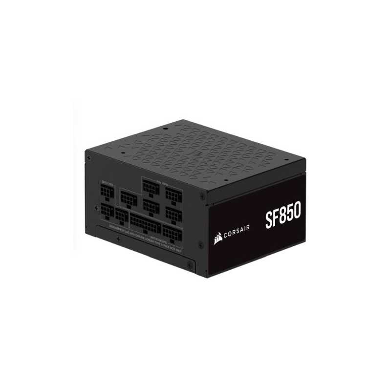 Corsair 850W SF Series SF850 SFX PSU, Fully Modular, 80+ Platinum, Fluid Dynamic Fan, ATX 3.1, PCIe 5.1, SFX-to-ATX Bracket