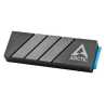 Arctic M2 Pro (Black) M.2 SSD Heatsink, For Single & Double Sided M.2 2280 Modules, Thermal Pads Included