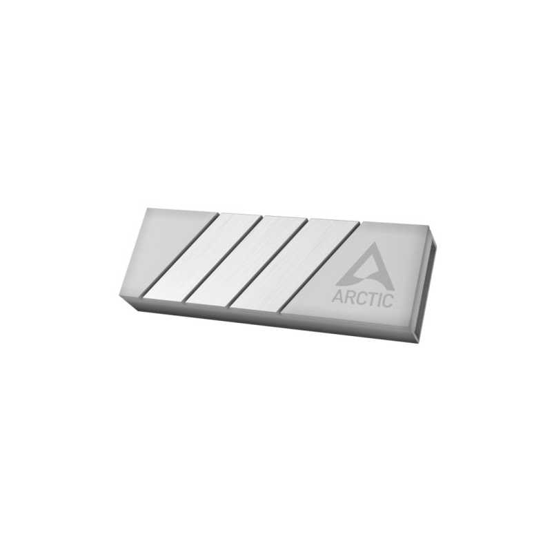 Arctic M2 Pro (Silver) M.2 SSD Heatsink, For Single & Double Sided M.2 2280 Modules, Thermal Pads Included