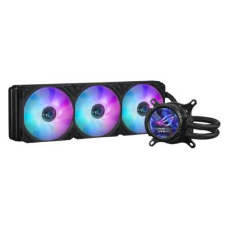 Asus ROG STRIX LC III 360 ARGB LCD Liquid CPU Cooler, 360mm, 7th Gen v2 Asetek Pump, ARGB Fans, Customisable LCD Display, Rotata