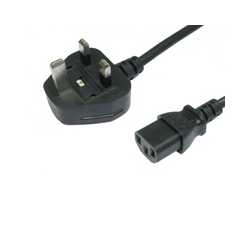 UK Mains to IEC Kettle 10m Black OEM Power Cable