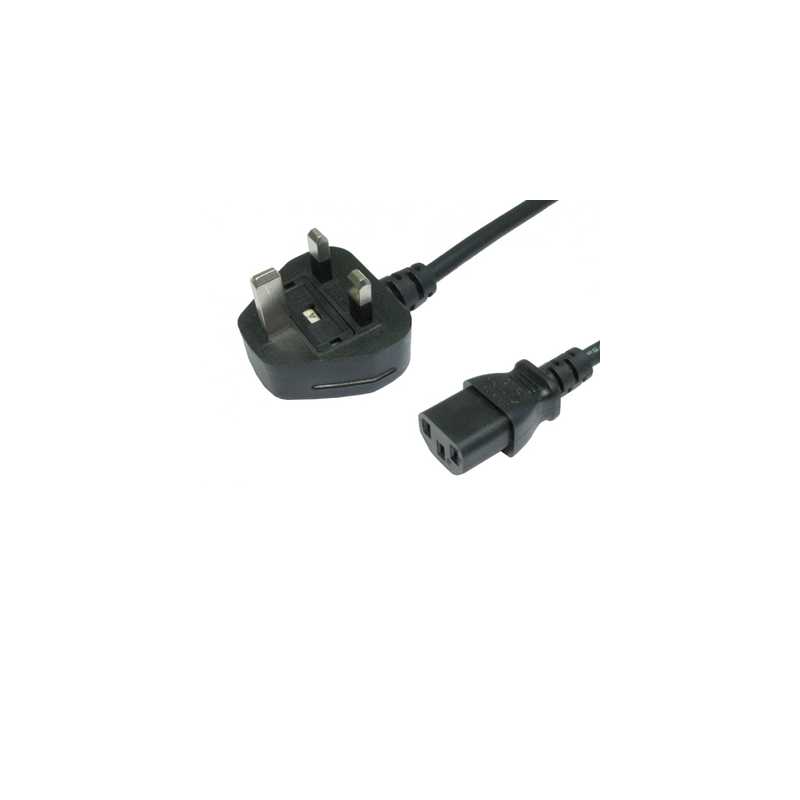 UK Mains to IEC Kettle 10m Black OEM Power Cable