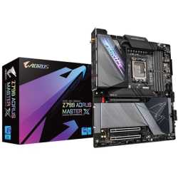 Gigabyte Z790 AORUS MASTER X Intel 1700 Socket Motherboard, E-ATX, 4x DDR5 Slots, 5x M.2 Sockets, 4x USB-C Port, Fitted I/O Shie