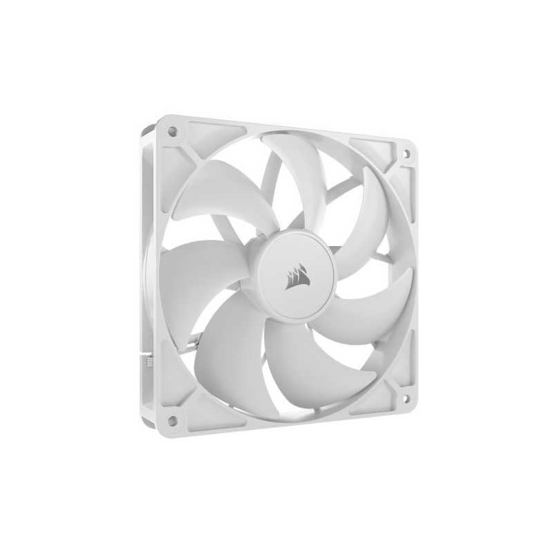 Corsair RS120 PWM 12cm Case Fan, Magnetic Dome Bearing, Daisy-Chain 4-Pin, 2100 RPM, AirGuide Tech, White