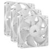 Corsair RS120 PWM 12cm Case Fans (3 Pack), Magnetic Dome Bearing, Daisy-Chain 4-Pin, 2100 RPM, AirGuide Tech, White