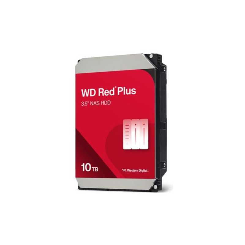 WD 3.5", 10TB, SATA3, Red Plus NAS Hard Drive, 7200RPM, 256MB Cache, OEM