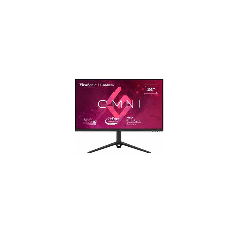 Viewsonic VX2428J 24-Inch Full HD IPS Monitor, 180Hz, Freesync, HDMI, Displayport, 0.5ms, VESA, Height Adjust, Pivot