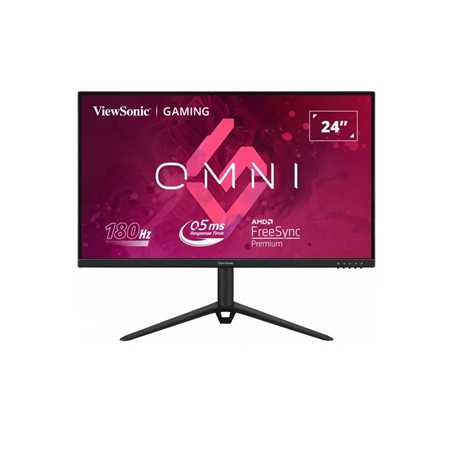 Viewsonic VX2428J 24-Inch Full HD IPS Monitor, 180Hz, Freesync, HDMI, Displayport, 0.5ms, VESA, Height Adjust, Pivot