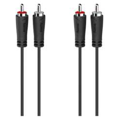 Hama 2x RCA Plugs to 2x RCA Plugs, 5 Metre