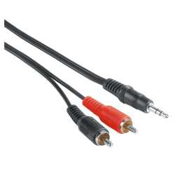 Hama 3.5mm Jack Plug to 2x RCA Plugs, 2 Metre