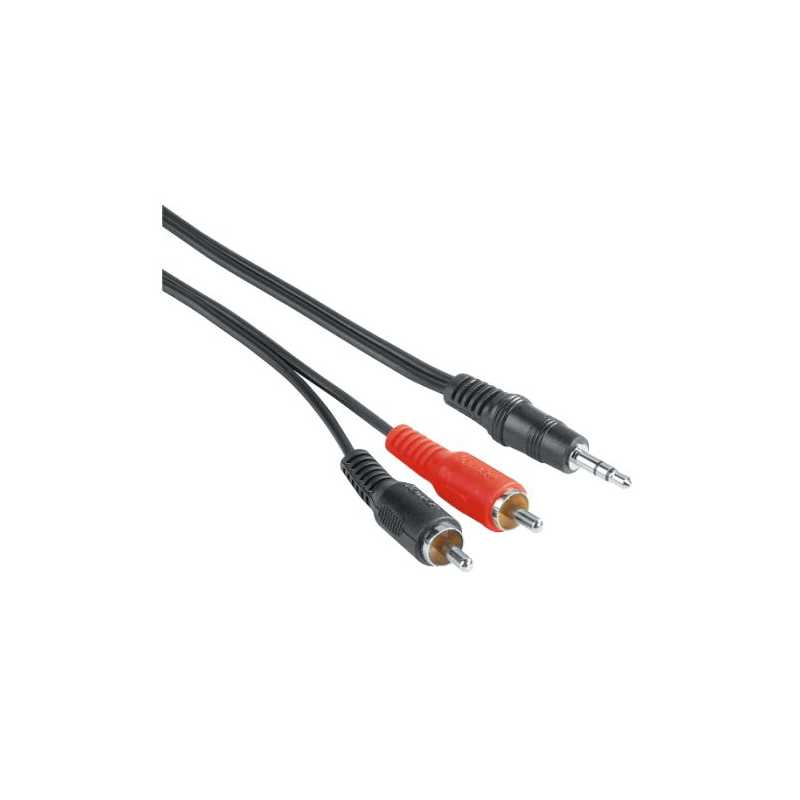 Hama 3.5mm Jack Plug to 2x RCA Plugs, 2 Metre