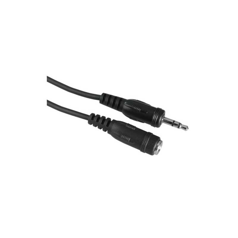 Hama 3.5mm Jack Stereo Cable, Male to Female, 2.5 Metre