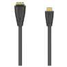 Hama HDMI Male to HDMI Type-C (Mini) Male Cable, Gold-Plated, 10cm