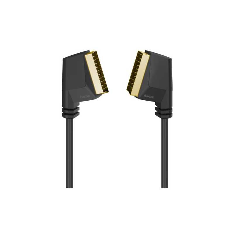 Hama Scart Cable, Male to Male, Gold-Plated, 1.5 Metre