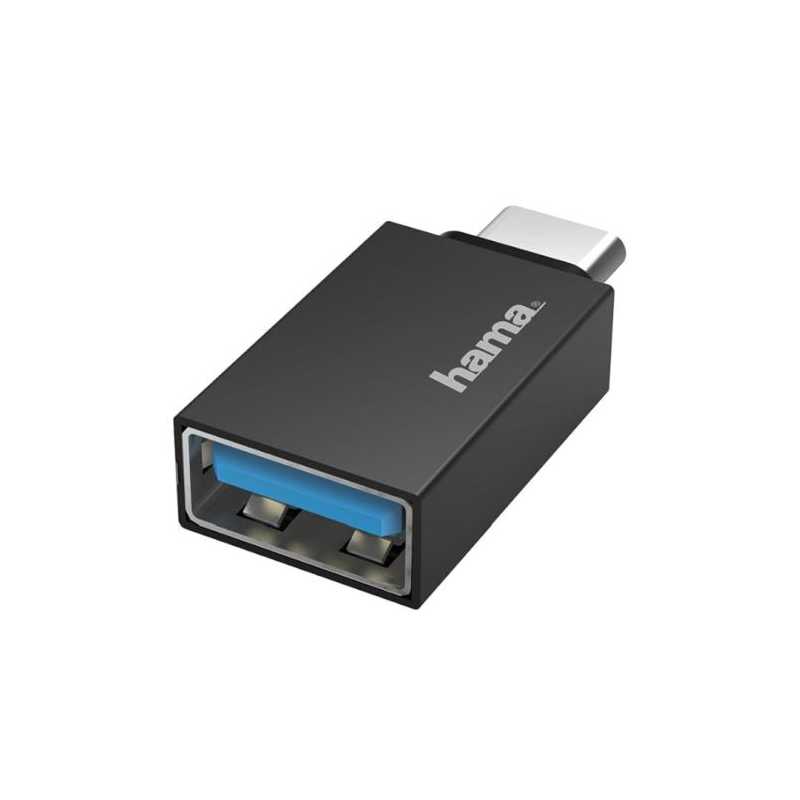 Hama Micro USB 3.2 Gen1 OTG Adapter, USB-C Male to USB-A Female, 5Gbps