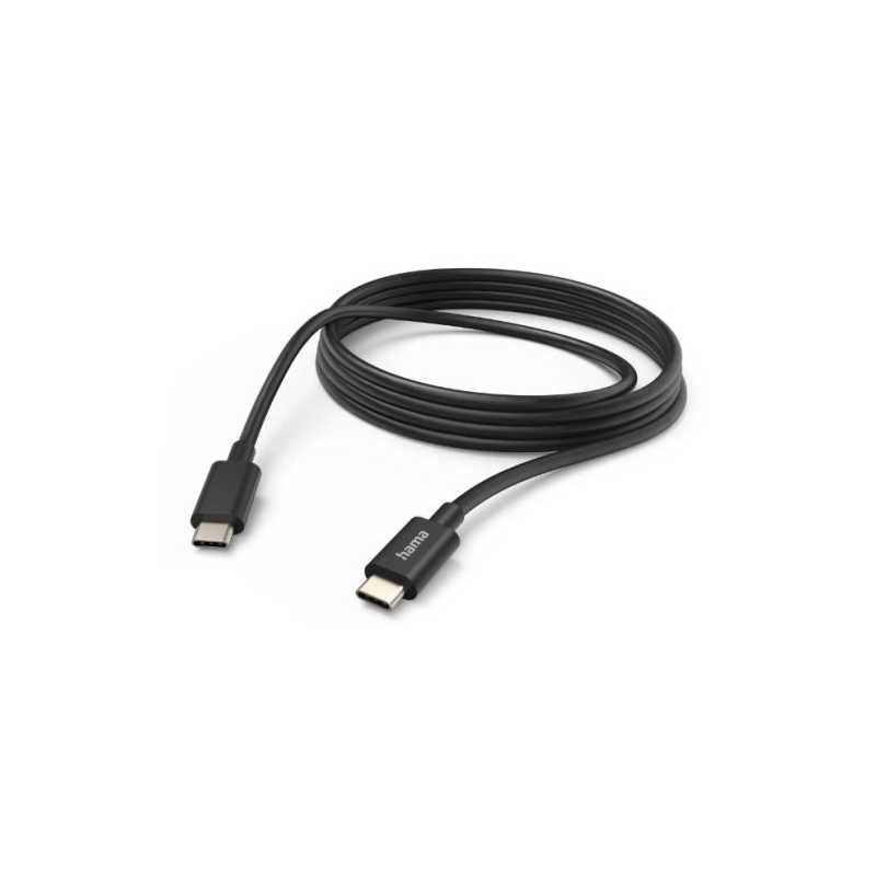 Hama USB-C to USB-C Quick Charging Cable, USB 2.0, 3 Metre, Black