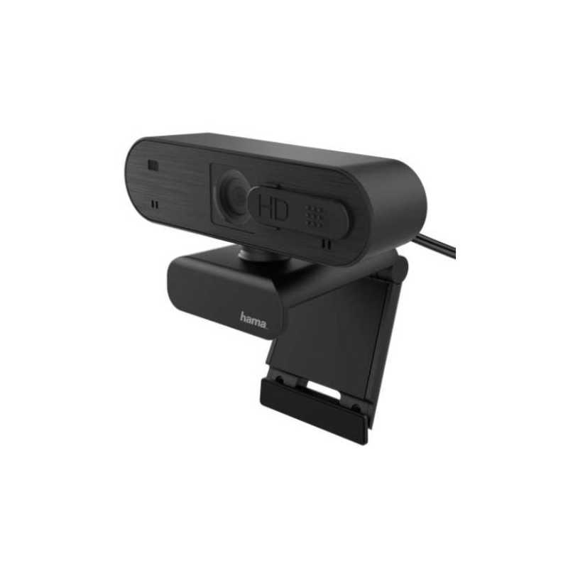 HamaC-600 Pro FHD Webcam with Mic, 1080p, 30fps, Auto-Focus, Lighting Adjustment, Stand/Clamp