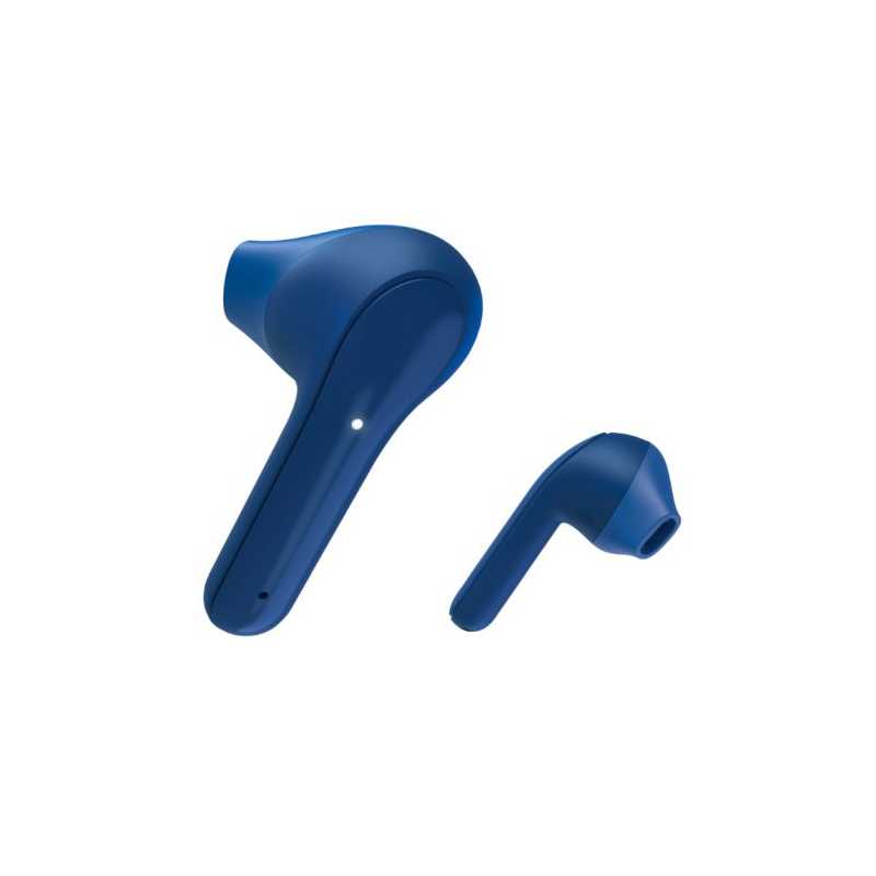 Hama Freedom Light Bluetooth Earbuds with Microphone, Touch Control, Voice Control, Charging/Carry Case Included, Blue