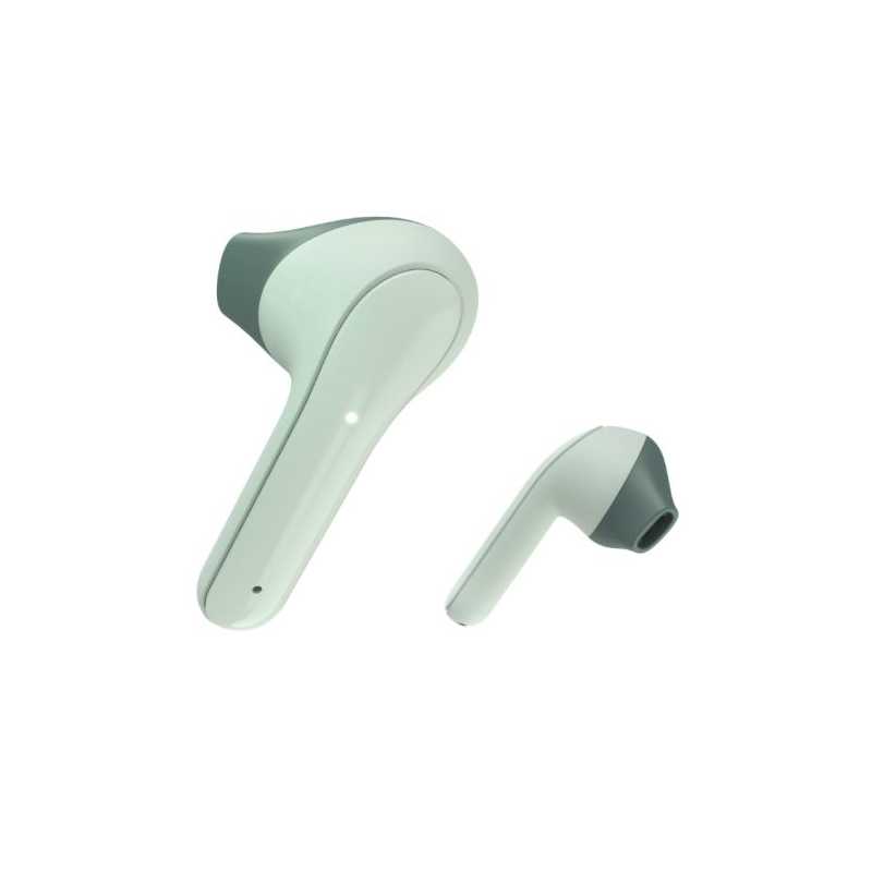 Hama Freedom Light Bluetooth Earbuds with Microphone, Touch Control, Voice Control, Charging/Carry Case Included, Green