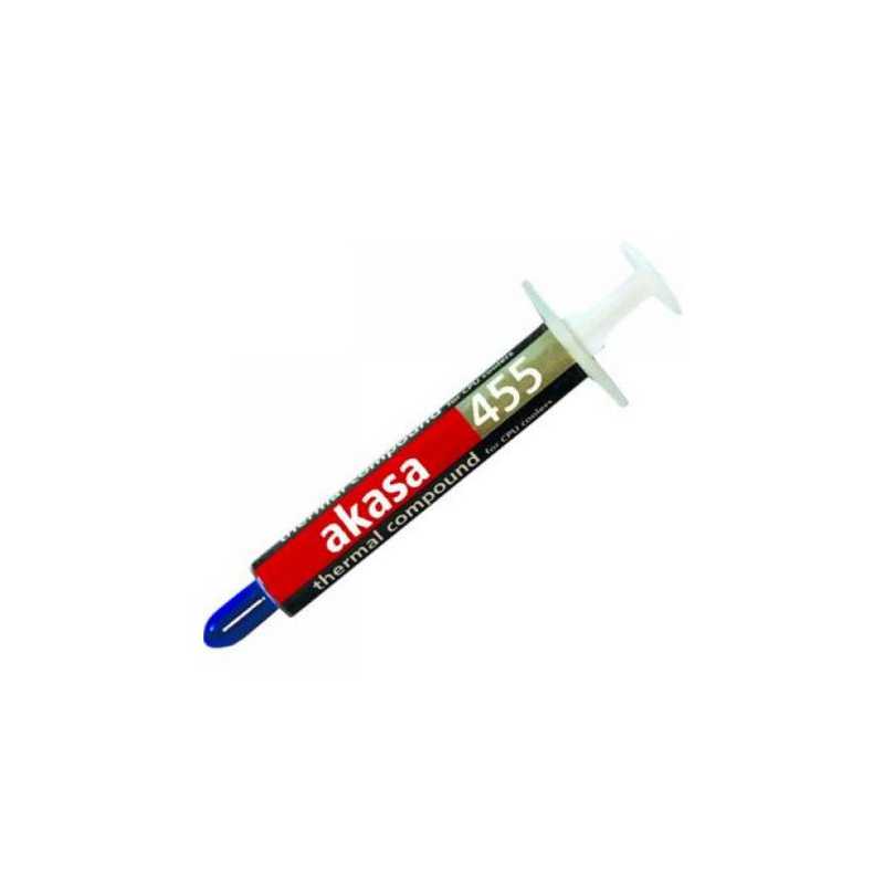 Akasa AK-455 Heat Paste, 0.87ml (1.5g) with Syringe, Hi-performance, 2.4 W/mK, OEM - No Spreader or Manual