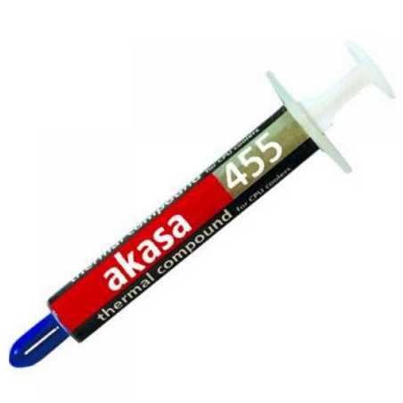 Akasa AK-455 Heat Paste, 0.87ml (1.5g) with Syringe, Hi-performance, 2.4 W/mK, OEM - No Spreader or Manual