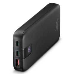 Hama PD 20 20000mAh Fast Charge Powerbank, USB-A, 2x USB-C, LED Capacity Indicator, Grey