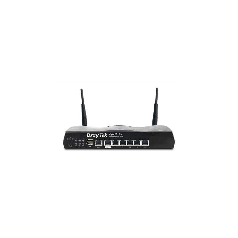 DrayTek V2927LAC-K Vigor 2927Lac Wireless 5 AC High Speed Gigabit Firewall 4G/LTE Integrated Modem Router