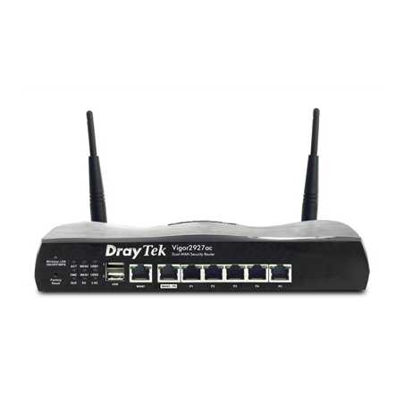 DrayTek V2927LAC-K Vigor 2927Lac Wireless 5 AC High Speed Gigabit Firewall 4G/LTE Integrated Modem Router