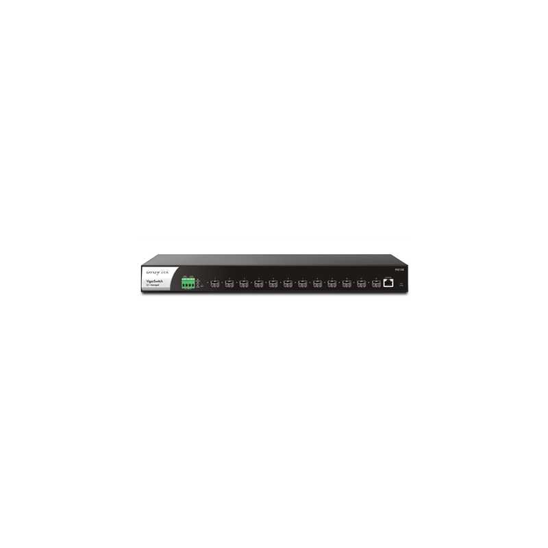 DrayTek FX2120 VigorSwitch 12-Port Layer 2+ Managed Rackmount 10-Gigabit SFP+ Switch