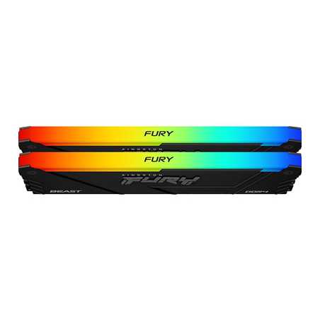 Kingston Fury Beast 16GB 3600MHz (2x8Gb) DDR4 CL17 DIMM RGB System Memory