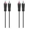 Hama 2x RCA Plugs to 2x RCA Plugs, 3 Metre