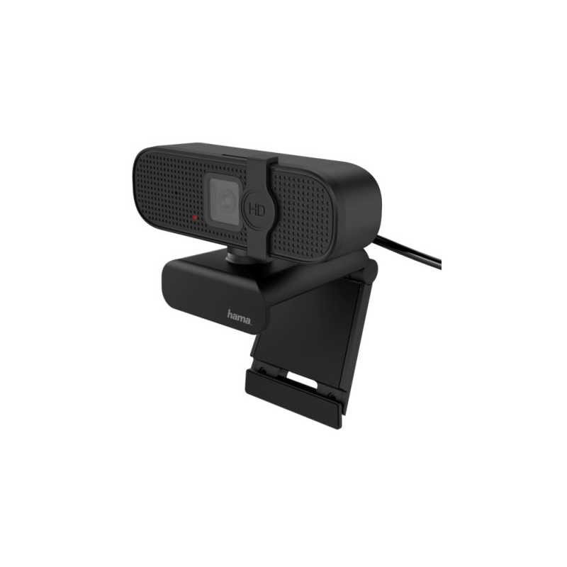 Hama C-400 FHD Webcam with Mic, 1080p, 30fps, Closable Lens, 360° Swivel Range, 70° Visual Angle