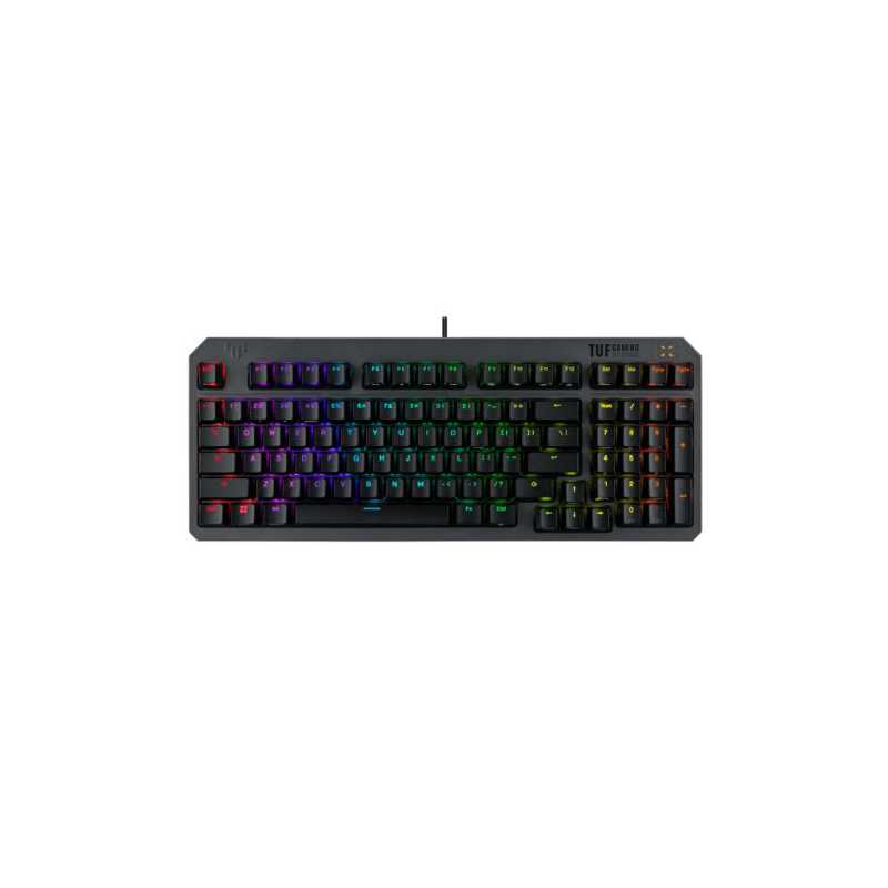 Asus TUF GAMING K3 Gen II Optical-Mechanical Compact Gaming Keyboard, 97-Key Layout, Dampening Foam, IP57, RGB Lighting