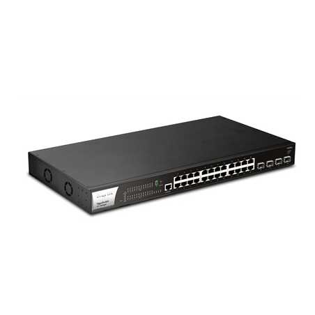 DrayTek VSP2282X-K VigorSwitch P2282x 24 Port POE Fully Managed Layer 2+ Switch with 4x 10GbE SFP Ports