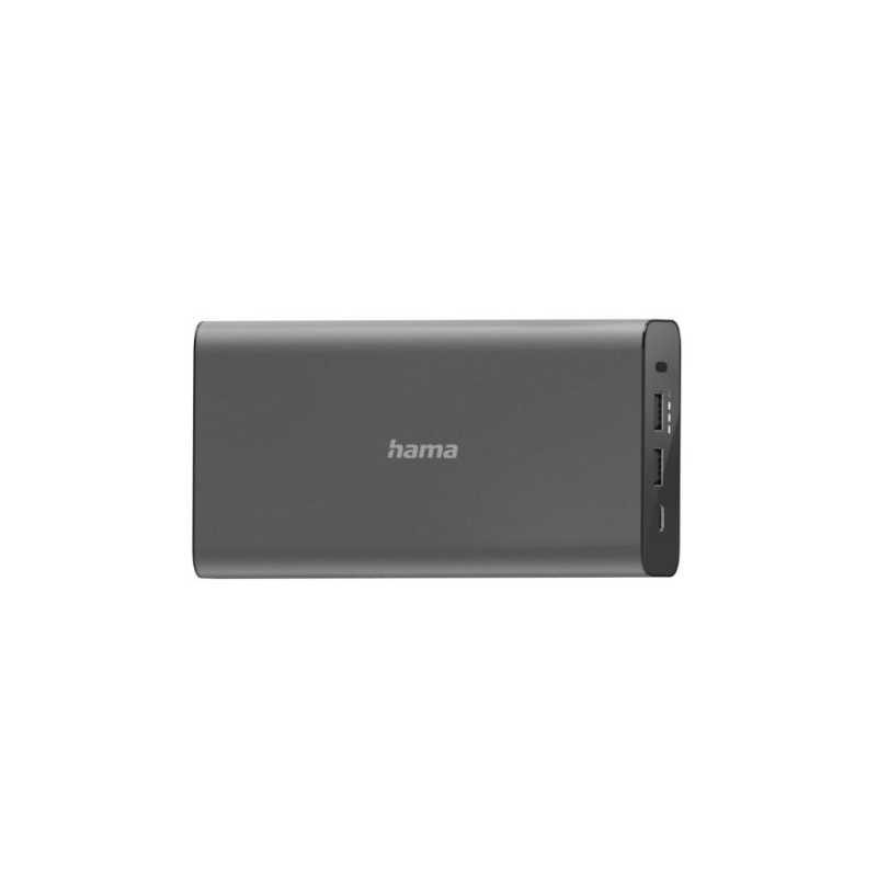 Hama Universal PD 60W 26800mAh Powerbank, 1x USB-C, 2x USB-A, Aluminium