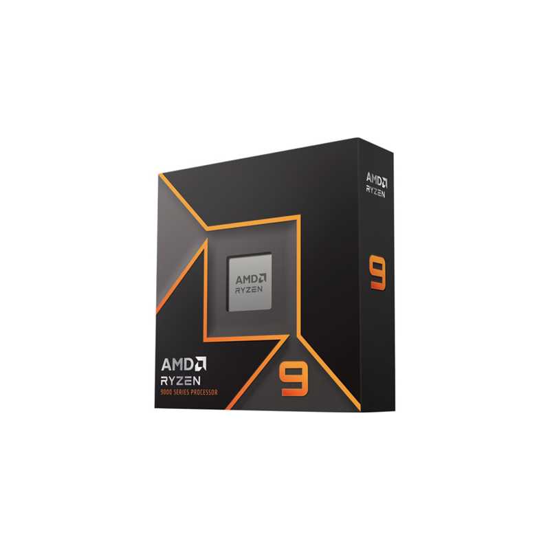 AMD Ryzen 9 9900X with Radeon Graphics, 12 Core AM5 Processor, 24 Threads, 4.4Ghz up to 5.6GHz Turbo, 64MB Cache, 120W, No Fan