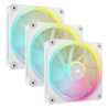 Corsair iCUE LINK LX120 12cm PWM RGB Case Fans (3-Pack), 18 RGB LEDs, Magnetic Dome Bearing, 2400 RPM, iCUE LINK Hub Included, W