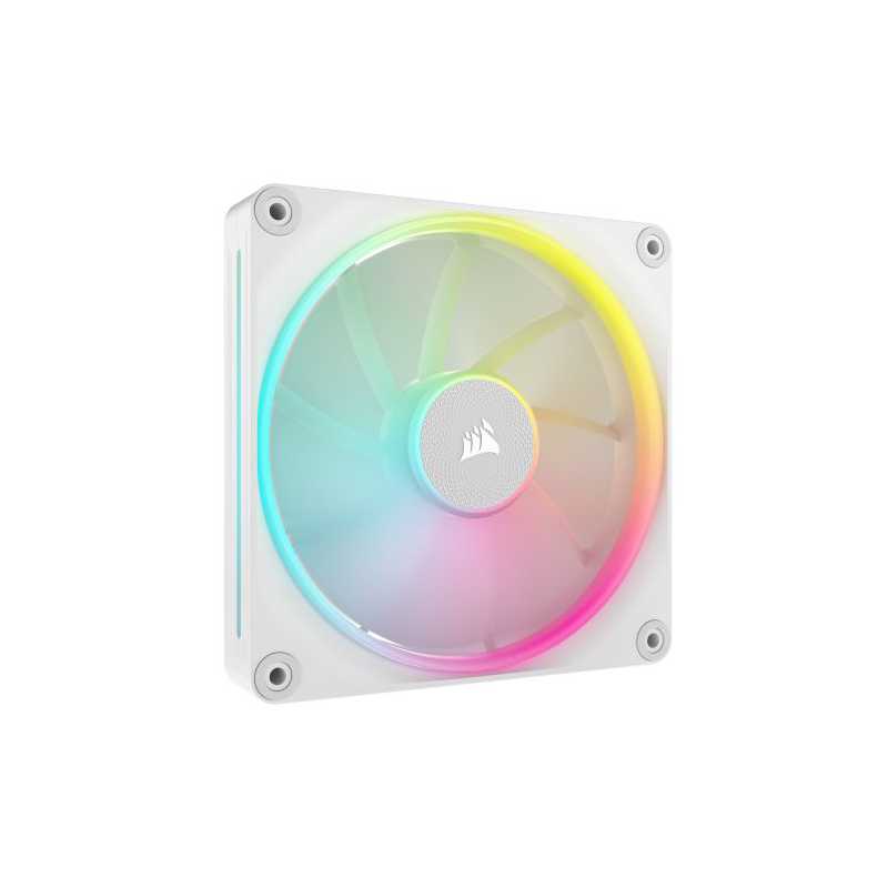 Corsair iCUE LINK LX140 14cm PWM RGB Case Fan, 18 RGB LEDs, Magnetic Dome Bearing, 2000 RPM, White, Single Fan Expansion Kit