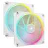 Corsair iCUE LINK LX140 14cm PWM RGB Case Fans (2-Pack), 18 RGB LEDs, Magnetic Dome Bearing, 2000 RPM, iCUE LINK Hub Included, W