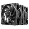 Antec Tranquil 120 PWM 12cm Case Fans (3-Pack), Fluid Dynamic Bearing, Daisy-Chain 4-Pin, 400-2000 RPM, Black