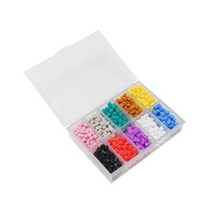 DeepCool PIXEL 10 Customisable Silicone Bits- Create Vibrant 8-Bit Mosaic Artwork with 10 Colour Options, Compatible with Multip