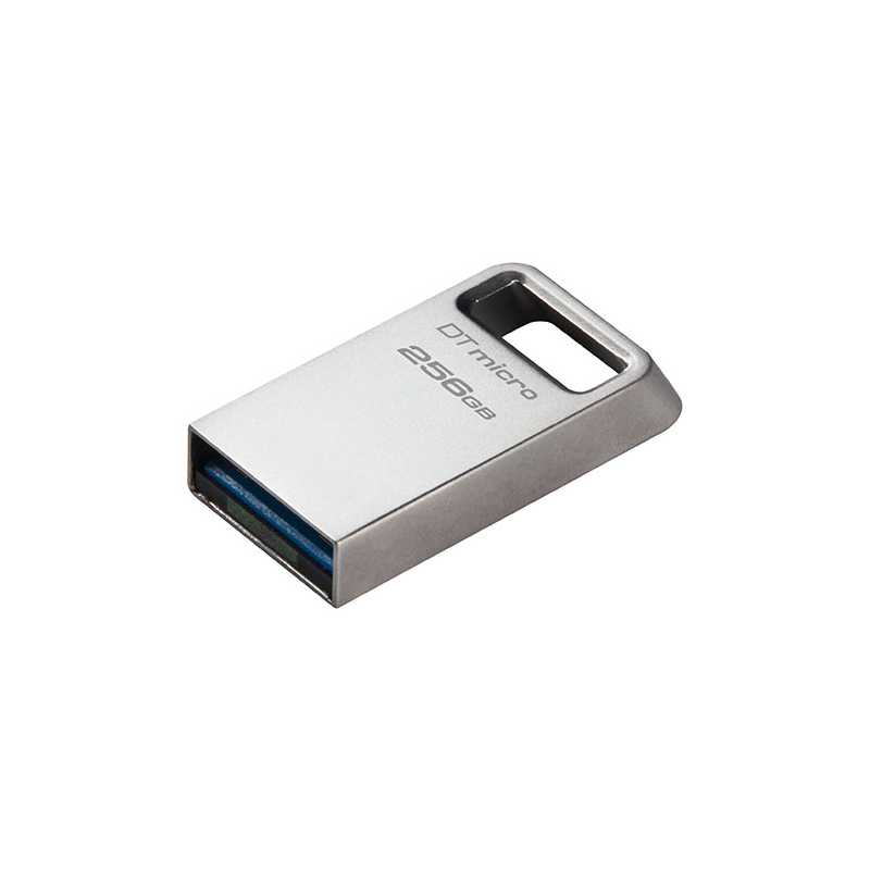 Kingston 256GB DataTraveler Micro Ultra-Small USB 3.2 Gen1 Memory Pen, Capless, Metal Casing, 200MB/s