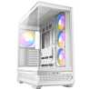 Antec C7 ARGB Mid Tower Tempered Glass PC Gaming Case - White, 3x 120mm & 1x 140mm ARGB Fans, USB 3.2 Gen2, EATX/ATX/mATX/mITX S