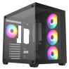 CRONUS Pallas Case, Gaming, Black, Mid Tower, 1 x USB 3.0 / 2 x USB 2.0, Tempered Glass Front & Side Window Panels, Addressable 