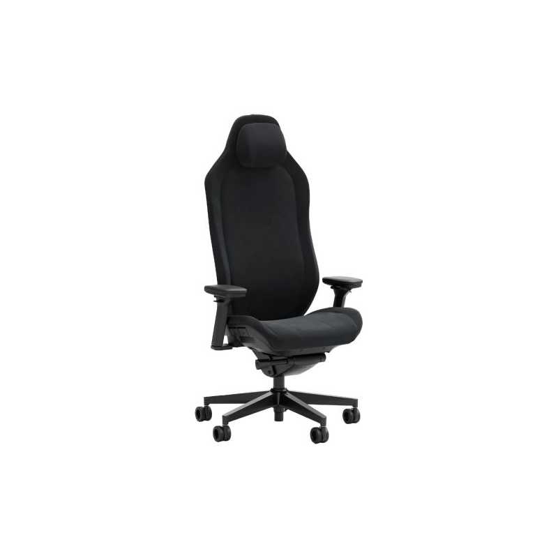 Fractal Design Refine Alcantara Dark Gaming Chair, Synchro-Tilt, Memory Foam Headrest, Padded 4D Armrests, Adaptable Support