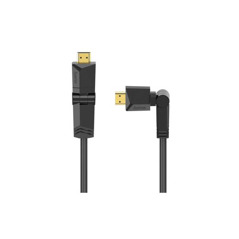 Hama High-Speed HDMI Cable w/ Rotatable Plugs - Male to Male, 1.5 Metre