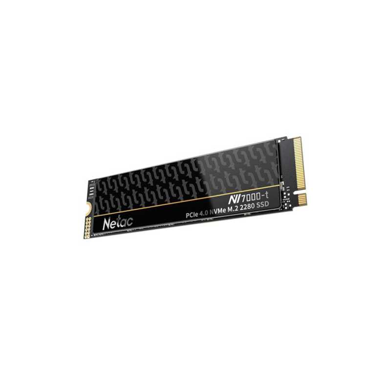 Netac 1TB NV7000-T M.2 NVMe Gen4 SSD, M.2 2280, PCIe4, 3D NAND, R/W 7300/6600 MB/s, Heatspreader